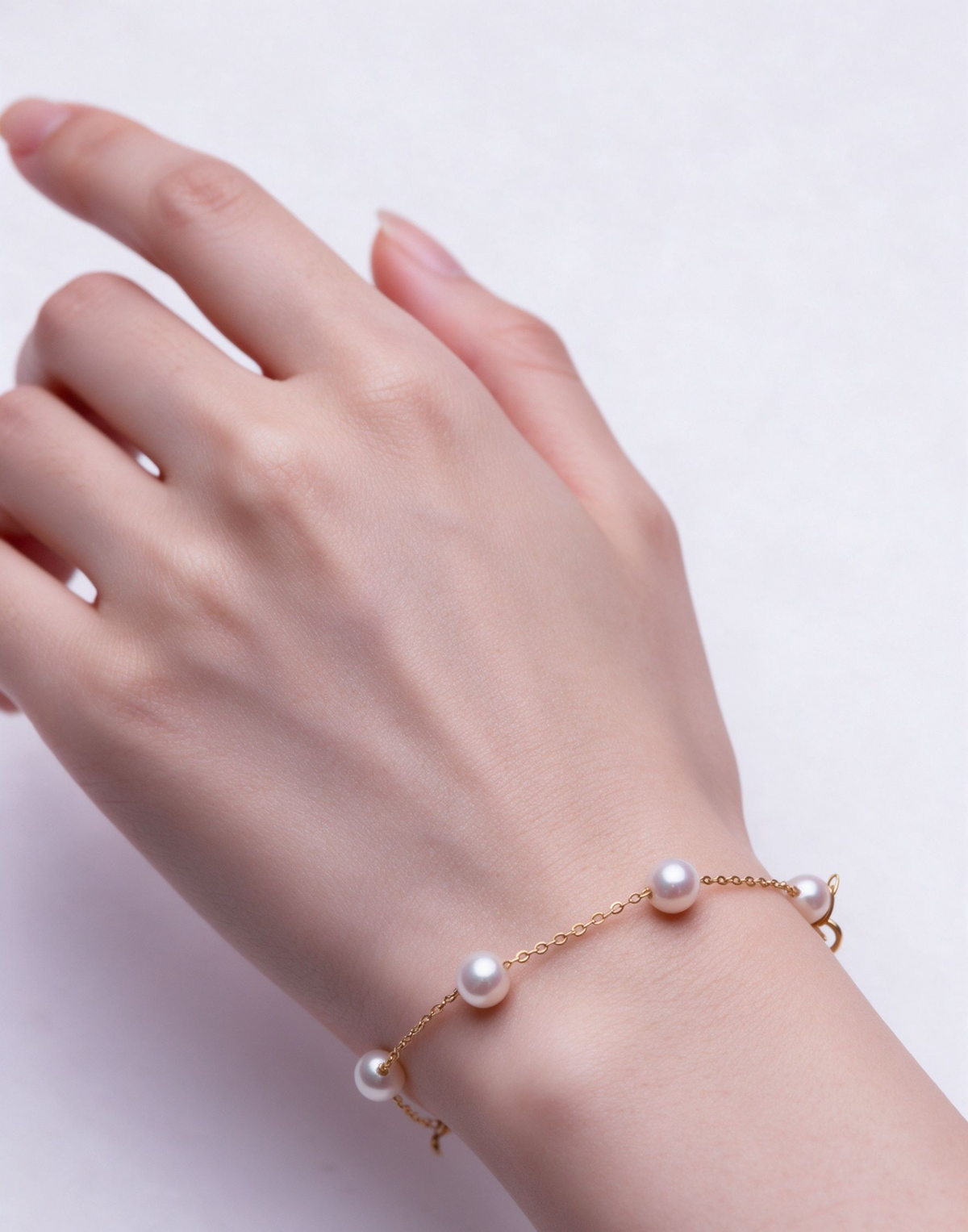 Starry Saltwater Pearl Bracelet, 4–5 mm