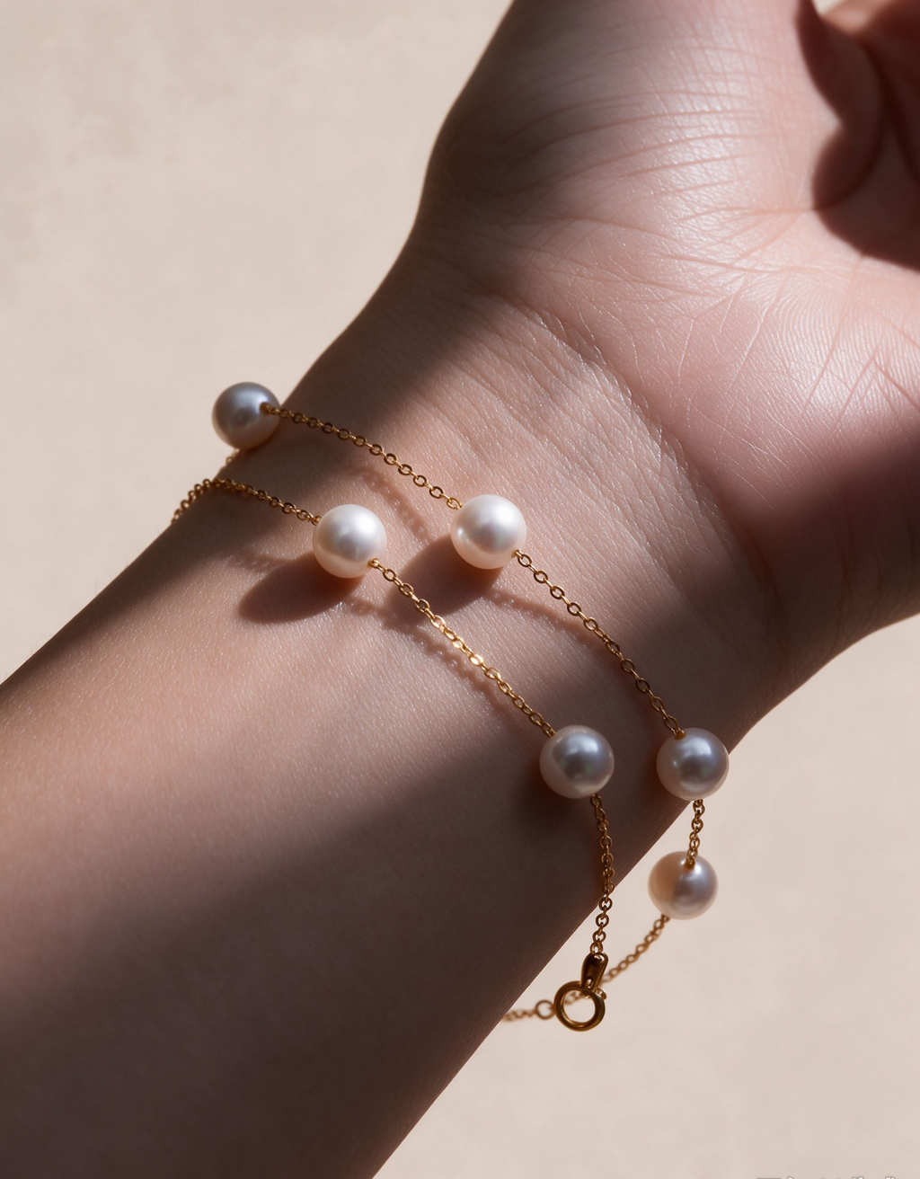 Starry Saltwater Pearl Bracelet, 4–5 mm