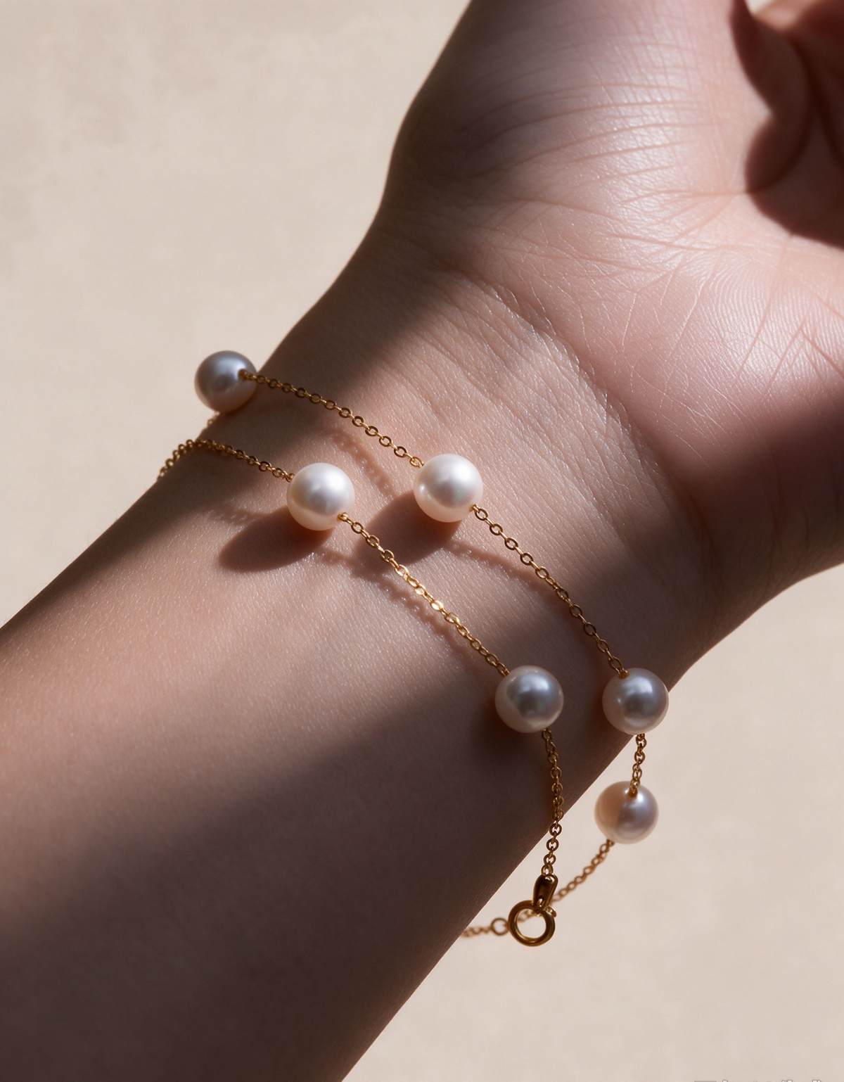 Starry Saltwater Pearl Bracelet, 4–5 mm