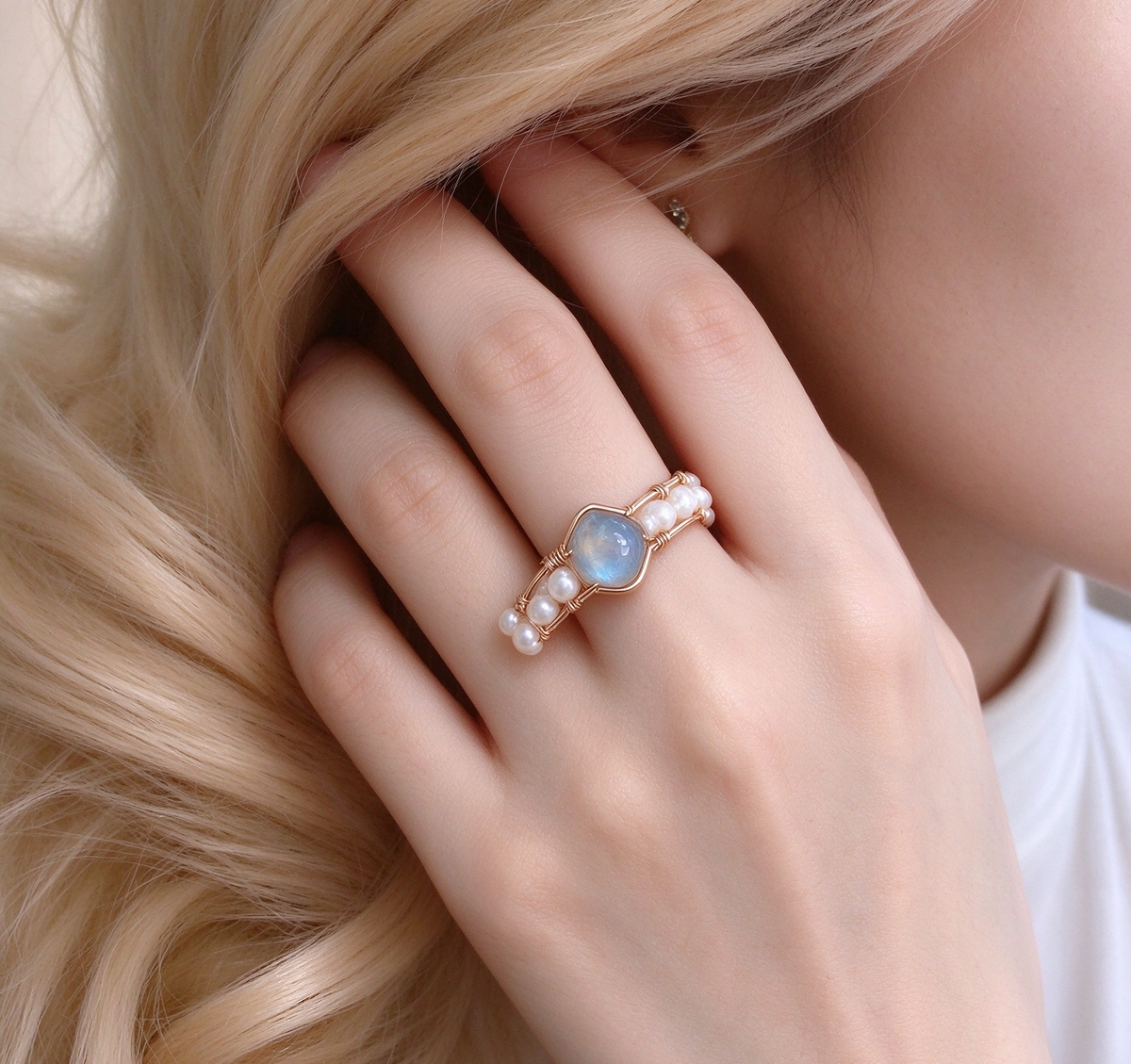 Moonlight Gemstone Ring