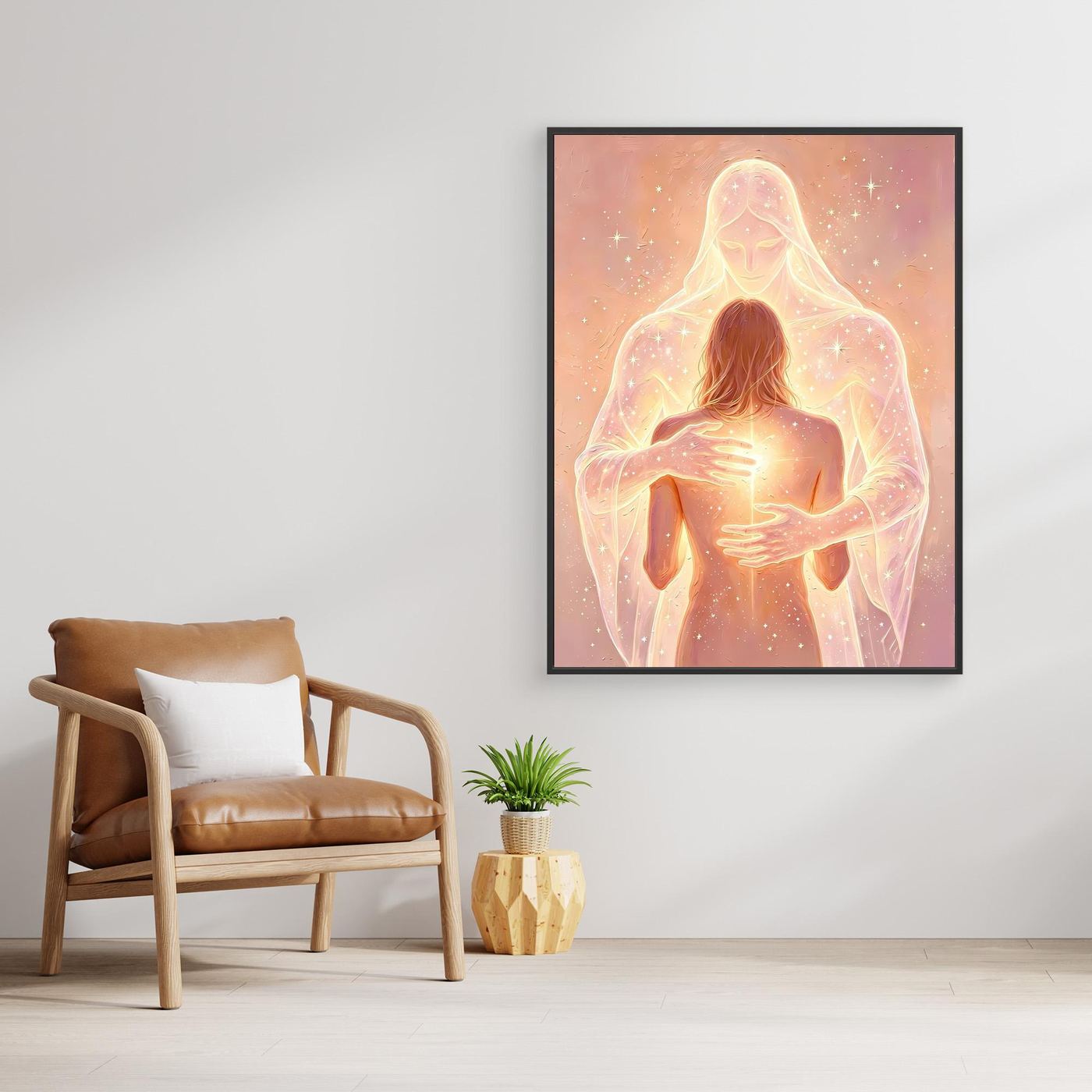 Divine Embrace — Guardian Angel Fine Art Print