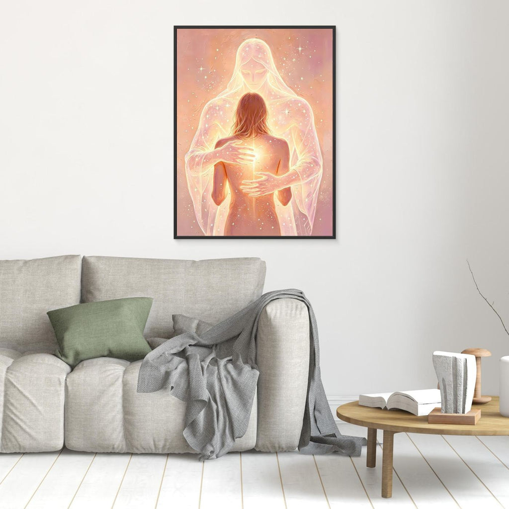 Divine Embrace — Guardian Angel Fine Art Print