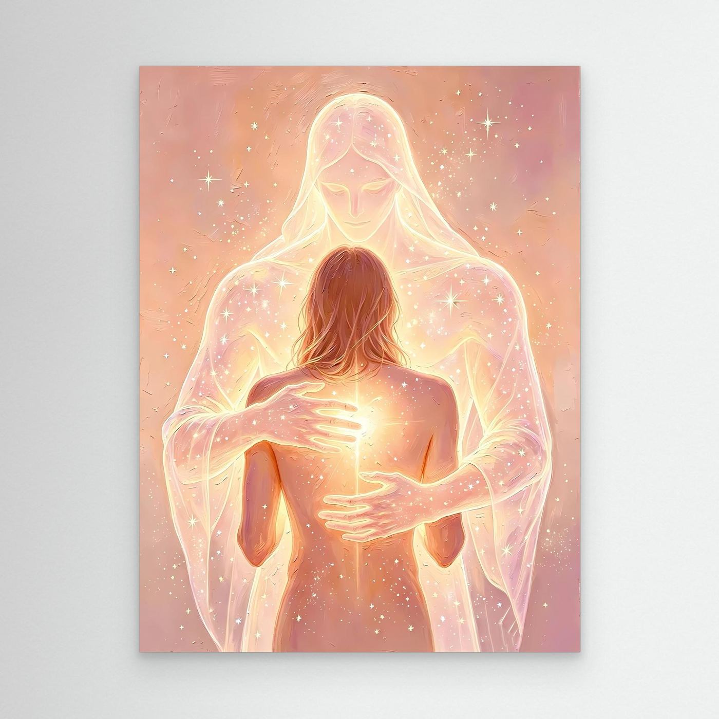 Divine Embrace — Guardian Angel Fine Art Print