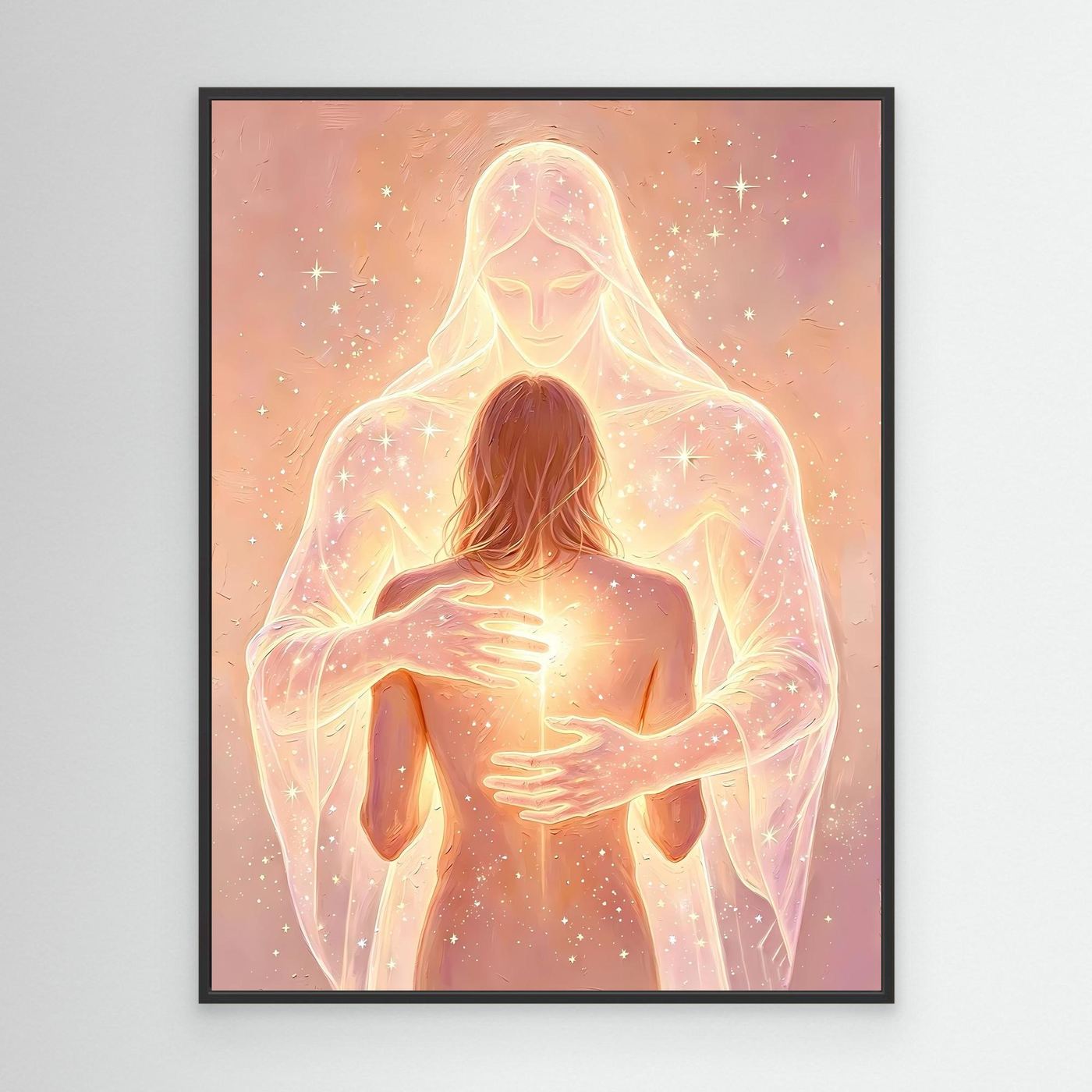 Divine Embrace — Guardian Angel Fine Art Print