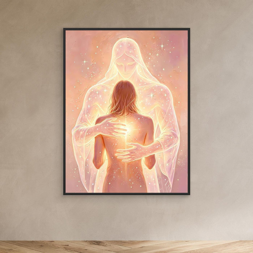 Divine Embrace — Guardian Angel Fine Art Print
