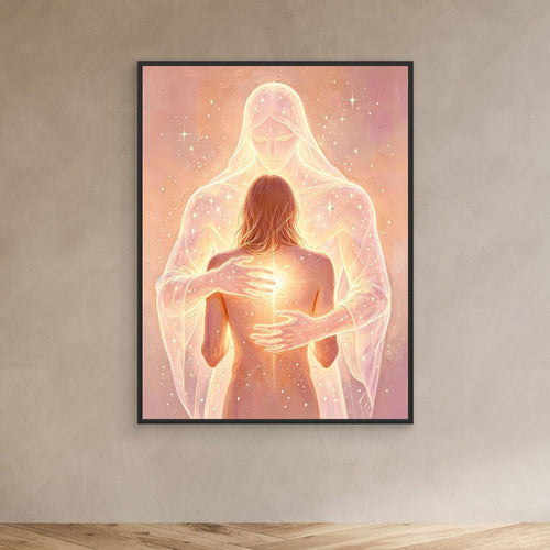 Divine Embrace — Guardian Angel Fine Art Print